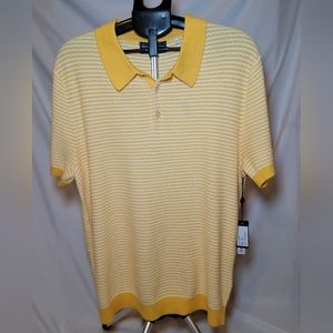 Men's Paisley and Gray knit shirt NWT